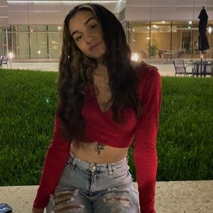 Forever 21 red crop top